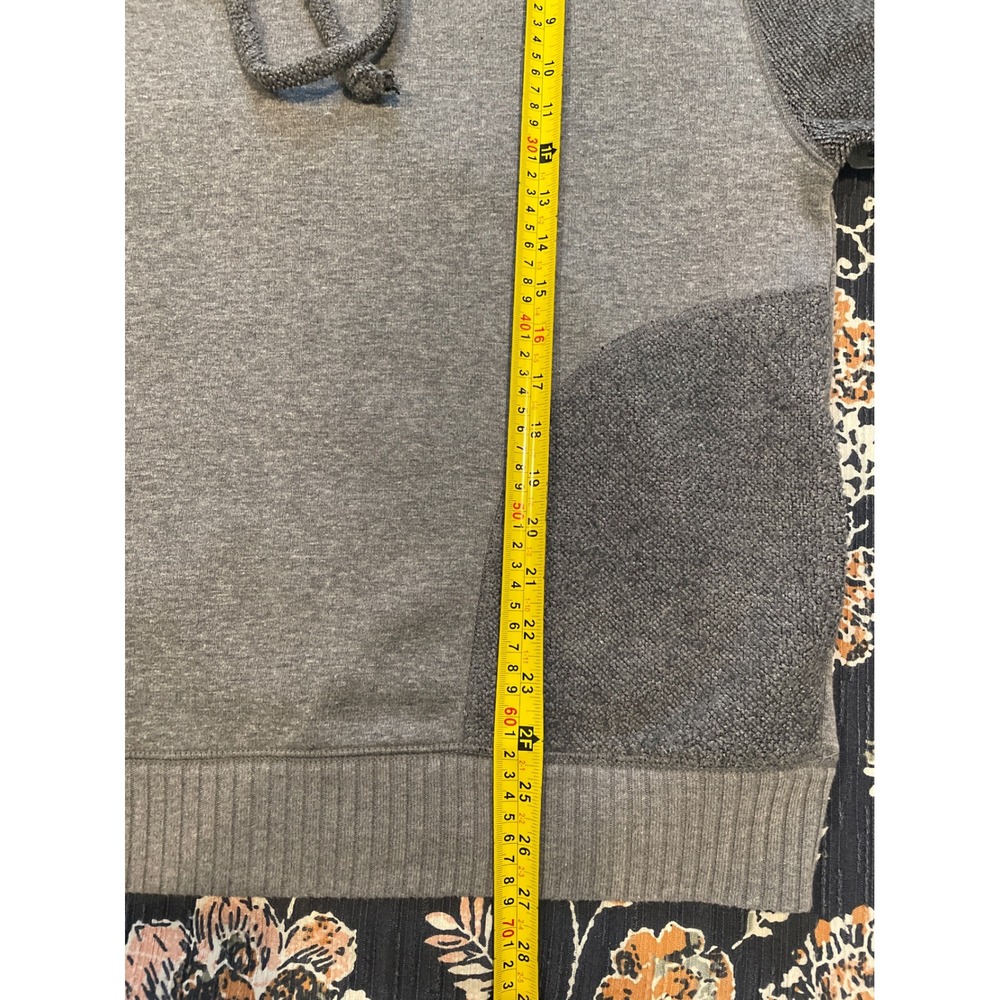 Aerie Hoodie Women XS Gray Mixed Texture Boucle Oversized Pullover Soft Cozy - Picture 12 of 15